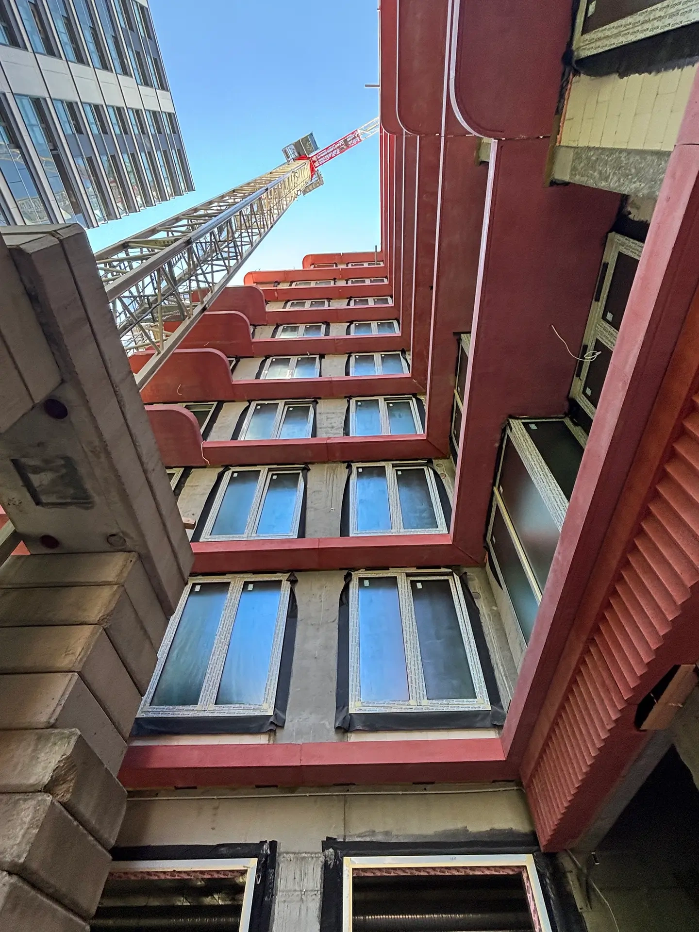 Postęp pracy inwestycji Żelazna 54, Warszawa