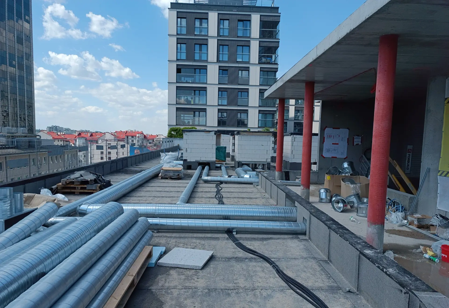 Postęp pracy inwestycji Żelazna 54, Warszawa