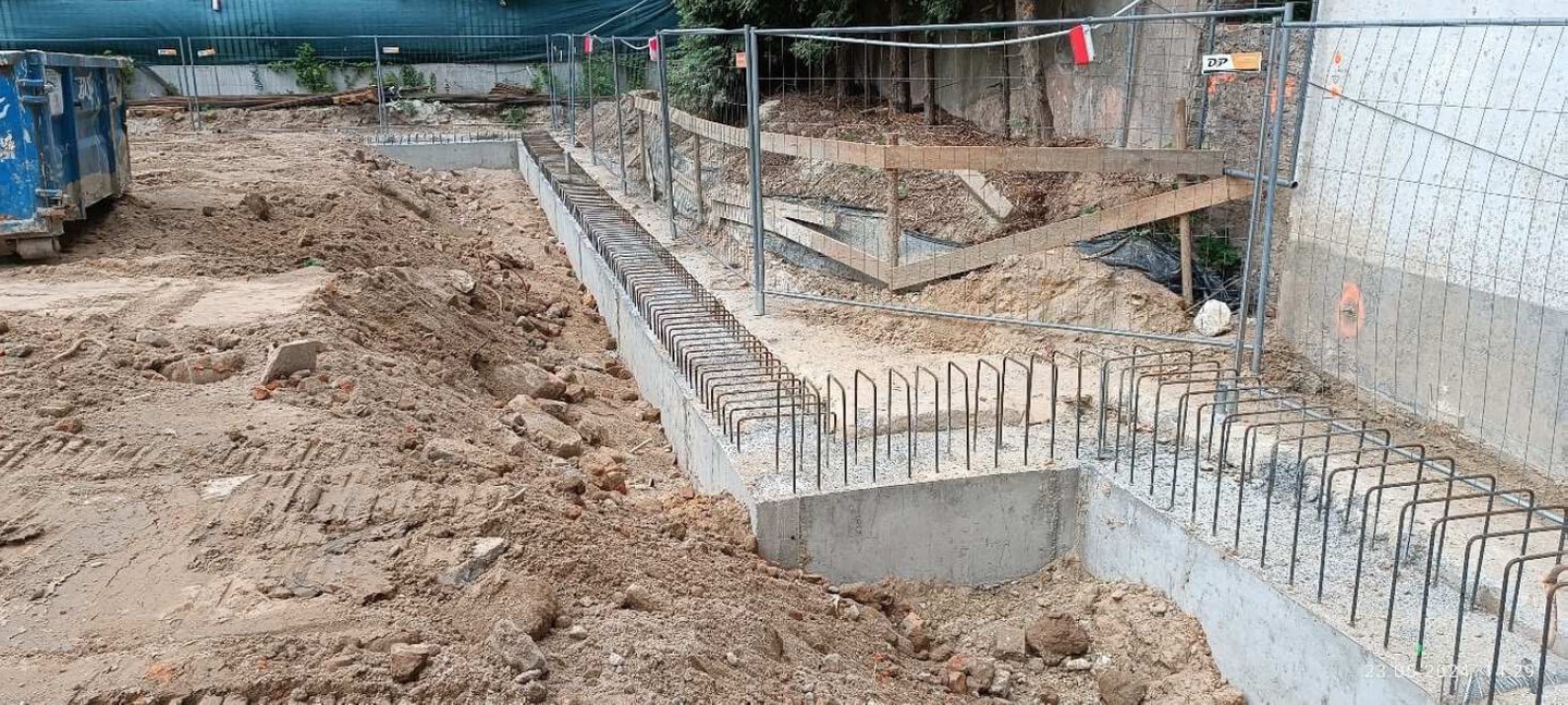 Postęp pracy budowy inwestycji Żelazna 54