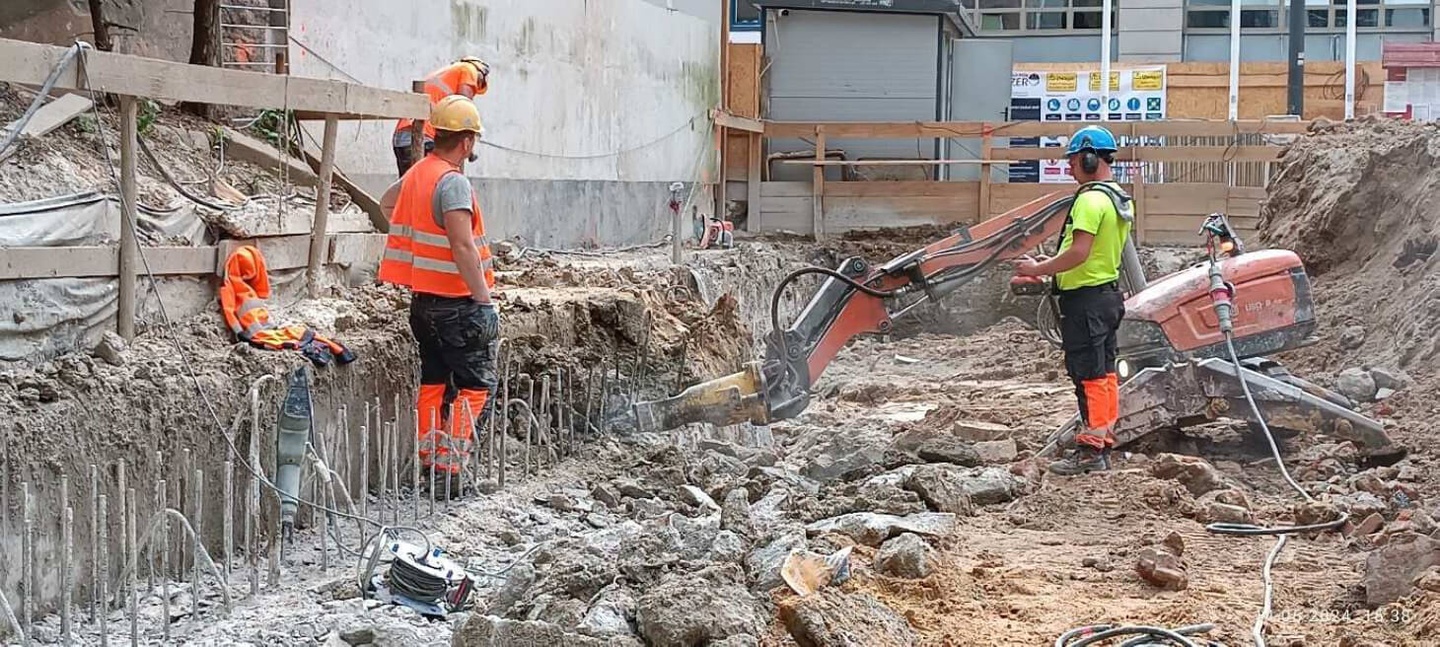 Postęp pracy budowy inwestycji Żelazna 54